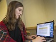 University of Saskatchewan agricultural student is benefiting form the use of the the free digital textbooks saving here a ton of money, November 23, 2015.