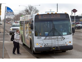 A Saskatoon city bus.