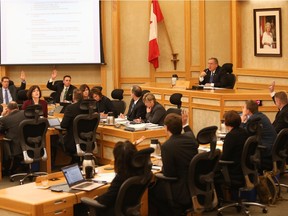 Saskatoon city councillors voted Monday to stick with one council meeting per month.