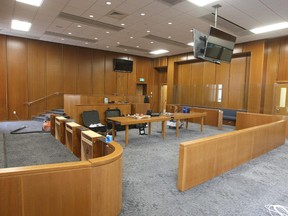 A courtroom in Saskatoon's Court of Queen's Bench.