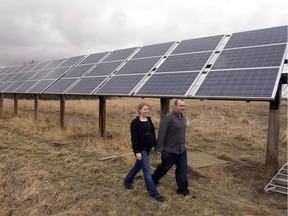 Ryan and Pam Jansen built their net-zero energy home west of Saskatoon using solar and geo thermal power.