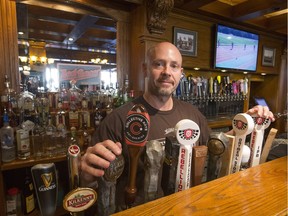 Winston's Pub owner Chris Beavis in his bar on November 17, 2015.
