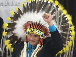 Bobby Cameron acknowledges being elected as FSIN Chief during Federation of Saskatchewan Indian Nations executive elections at TCU Place, on Oct. 29, 2015. Now, First Nation leaders in Saskatchewan are embracing recent comments made by the Liberal Government.