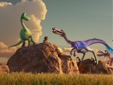 Arlo and Spot in "The Good Dinosaur."