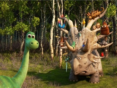 Arlo and Forrest Woodbush (aka: The Pet Collector) in "The Good Dinosaur."