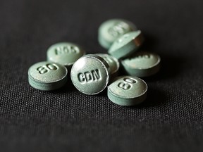 An up close look at fentanyl pills, in the undated file photo.