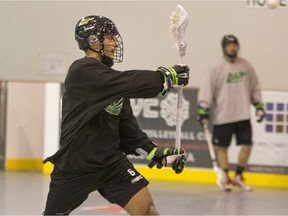 Saskatchewan Rush defender Nik Bilic practices with his team at the Henk Ruys Soccer Centre on Saturday.