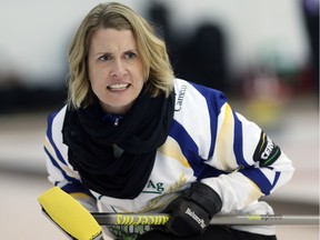 Stefanie Lawton, seen skipping for her team at an event at the Nutana Curling Club in November, has pre-qualified for the 2016 Viterra Scotties Tournament of Hearts women's provincials.