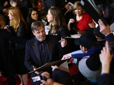 US actor Mark Hamill attends the opening of the European premiere of "Star Wars: The Force Awakens" in London, England, December 16, 2015.