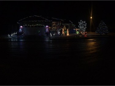 Christmas lights are on display at 103 Jan Crescent in Saskatoon.