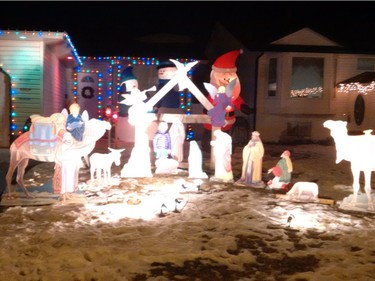Christmas lights are on display at 1331 Konihowski Road in Saskatoon.