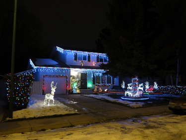 Christmas lights are on display at 2230 Easthill in Saskatoon.