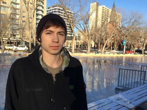 John Pyakutch says flooding the Cameco Meewasin Skating Rink has been a challenge with all of the warm weather.