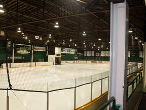 A view inside Rutherford Rink at the University of Saskatchewan.