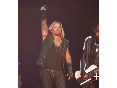 Vince Neil and Mötley Crüe's final tour concert at SaskTel Centre, December 10, 2015.