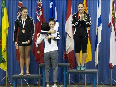The Women's 10-m finale Canadian senior diving championship, December 19, 2015.