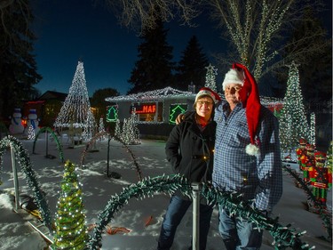 Shelley and Scott Lambie and their amazing 65,000 Christmas lights display to music, at 2706 Clinkskill Drive, December 7, 2015.