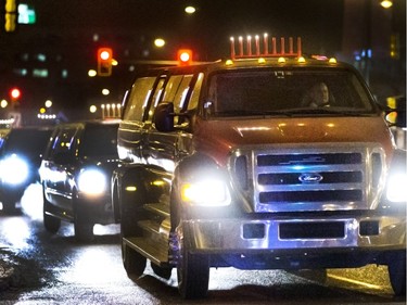Chabad of Saskatoon organized a limo and car Menorah Parade that drove main thoroughfares in the city on December 9, 2015.