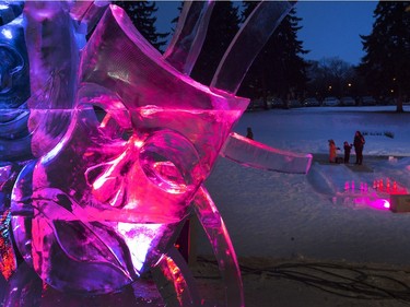 Frosted Gardens, an ice-carvings exhibit in the Bessborough Gardens, February 2, 2015.