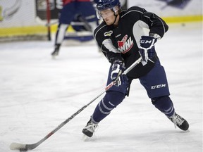 Saskatoon Blades newcomer Bryton Sayers may see his first action in a Blades uniform tonight against the Regina Pats.