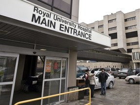 An entryway to Royal University Hospital Friday, March 26, 2010.