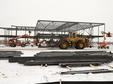 Work continues on Rosewood school, December 16, 2015.