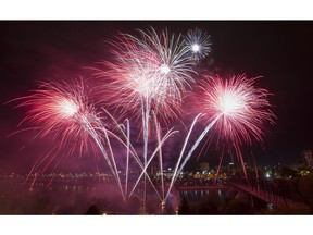 A fireworks will take place over Diefenbaker Park on July 1 at approximately 10:40 p.m.