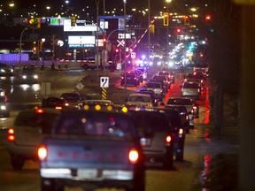 Police were forced to hold up the control arms at Idylwyld and 25th Street after the rail crossing machines failed and traffic became a huge mess, Friday, December 04, 2015.