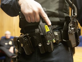 A conducted energy weapon (CEW) — commonly known as a Taser