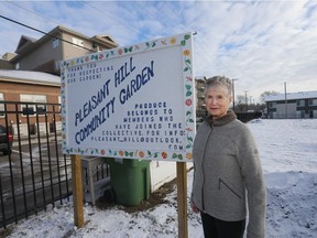 Judy Zwart, a champion of the Pleasant Hill Community Garden,   Nov. 20, 2015.