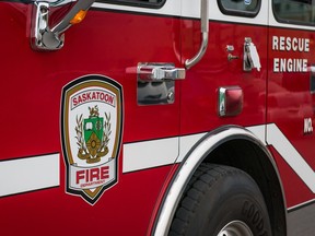 A Saskatoon Fire Department truck.