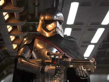 Gwendoline Christie stars as Captain Phasma in "Star Wars: The Force Awakens."