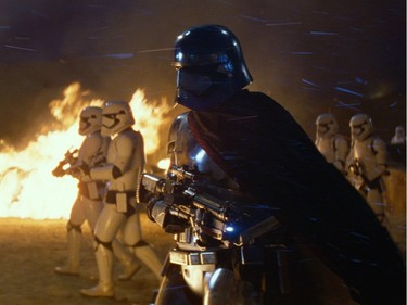 Gwendoline Christie as Captain Phasma in "Star Wars: The Force Awakens."