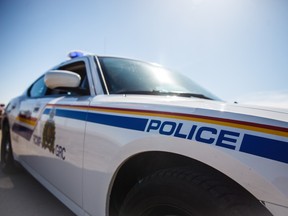 RCMP say an investigation into a crash at the intersection of the main entrance to Martensville Sask. is underway after two people, a six-year-old boy and a 42-year-old woman, were taken to hospital.