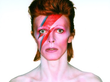 David Bowie from the Aladdin Sane era.