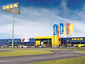 An artist's digital rendering of the IKEA store planned for Halifax, the first of 12 stores planned as part of the company's 10-year Canadian expansion, is seen in this handout image.
