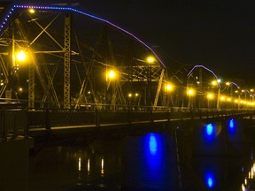 The controversial lights installed on the Traffic Bridge in 2007 are being demolished along with the rest of the bridge.