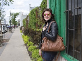 Jolene Bates shows off her springtime style in Saskatoon.