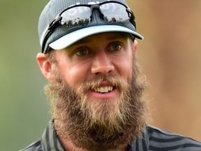 Graham DeLaet of Canada reacts after making a birdie on the 10th green during the third round of the CareerBuilder Challenge In Partnership With The Clinton Foundation at La Quinta Country Club on January 23, 2016 in La Quinta, California.