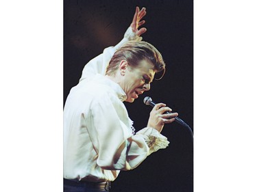 David Bowie performs at the Ottawa Civic Centre on Friday July 6, 1990.