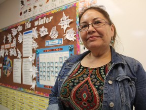 Donna Wapass, who teachers Grade 2 - 3 Cree at St. Frances, says while teachers have what they need inside of the classroom, a lack of flexible space, washrooms and playground space are putting pressure on her and her colleagues.