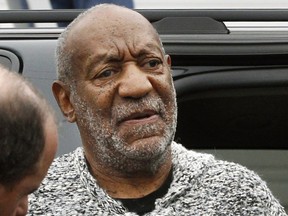 FILE - In this Dec. 30, 2015, file photo, actor and comedian Bill Cosby arrives for a court appearance in Elkins Park, Pa.