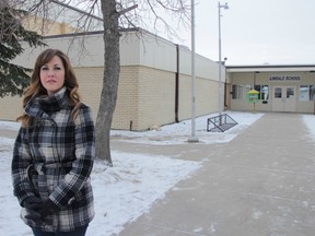 Dusti Hennenfent, a mother in Moose Jaw, is seeking a change in provincial legislation that would stop prayers from taking place in public schools.