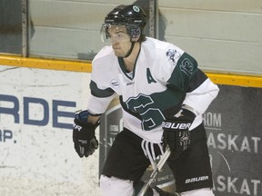 Zak Stebner and the University of Saskatchewan Huskies now lead the Canada West conference with an 17-3-0 record. (Liam Richards/the StarPhoenix)