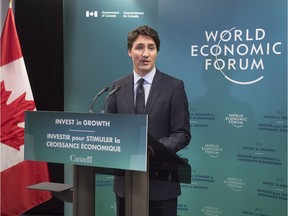 Prime Minister Justin Trudeau in Davos, Switzerland.