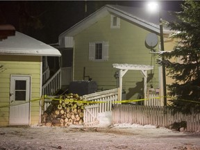 RCMP responded to a home on Dene Cresent in La Loche after a school shooting at La Loche Community School, January 22, 2016.