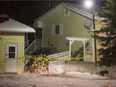 RCMP responded to a home on Dene Cresent in La Loche after a school shooting at La Loche Community School, January 22, 2016.