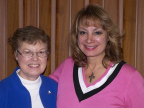 Laura Van Loon, left, and Caroline Bykowy are licensed RNs and parish nurses at St. Andrew's Presbyterian Church and Rock of Ages Lutheran Brethren Church, respectively. Photo by Darlene Polachic