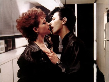 David Bowie and Ann Magnuson in the 1983 film The Hunger.