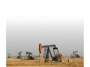 Pumpjacks in southeast Saskatchewan.